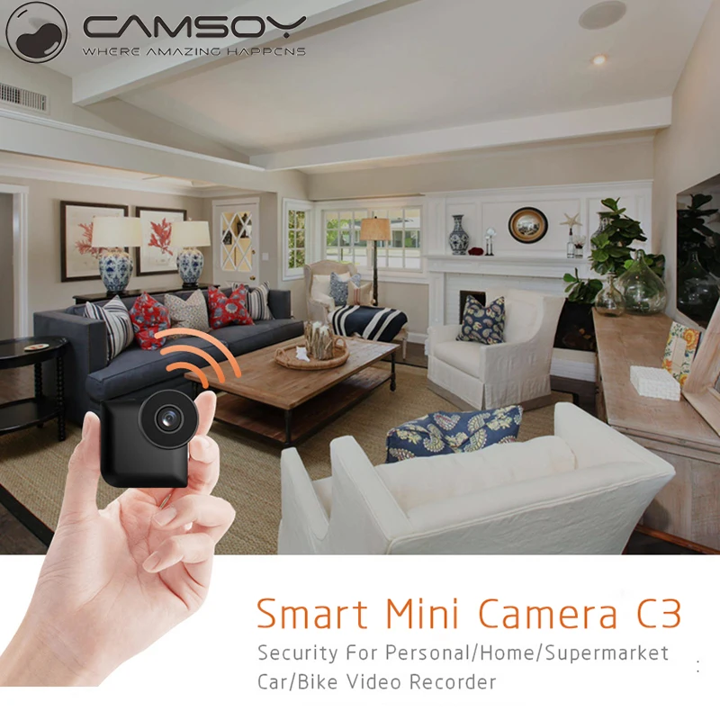 Мини камера C3 HD 720P с ночным видением микро видеокамера эндоскоп Wi Fi ip камера|mini
