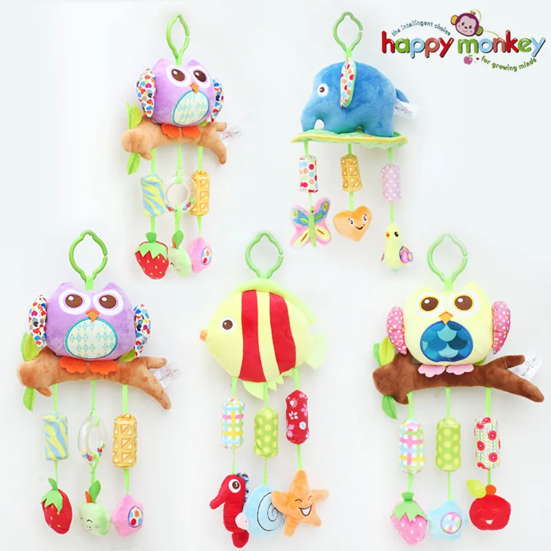 40 см детская плюшевая Сова подвесная игрушка колокольчики детские игрушки для