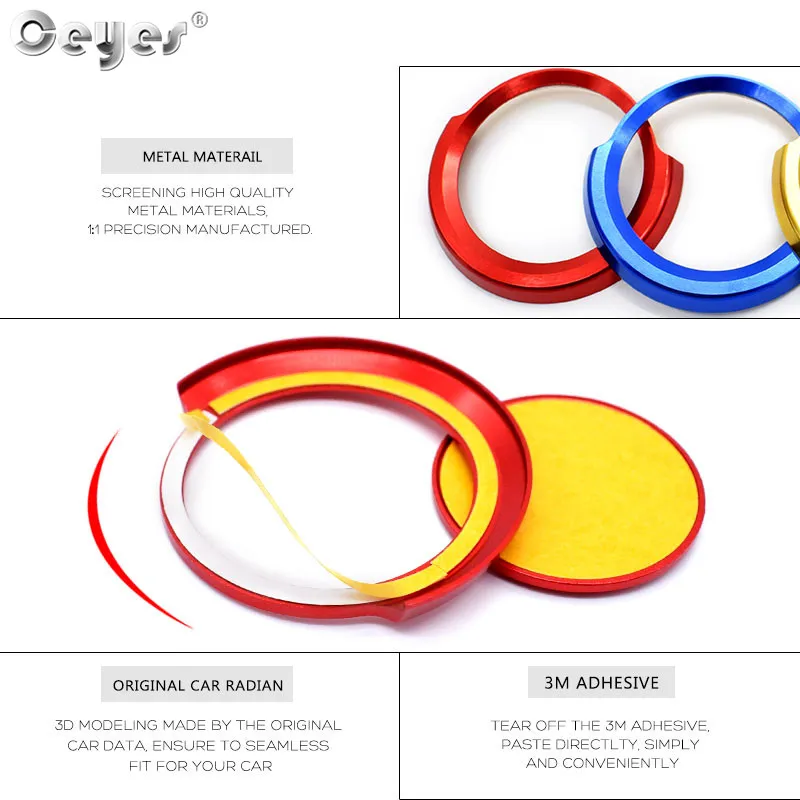 Ceyes Car Styling Auto Engine Start Stop Button Cover Ring Case For Bmw X3 X4 X5 X6 5 6 7 Series F Chassis Stickers Accessories |