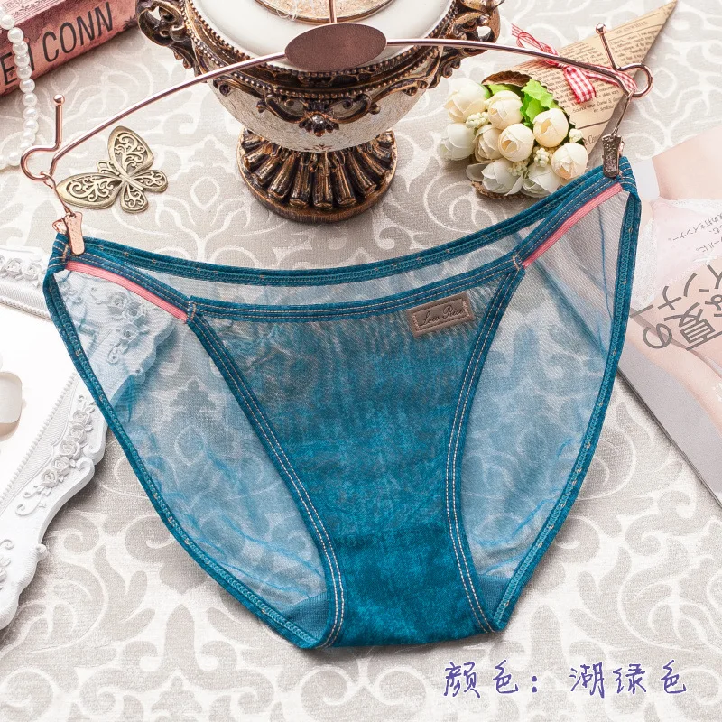 Новинка 2019 модные женские трусики из искусственной джинсовой ткани Прозрачное