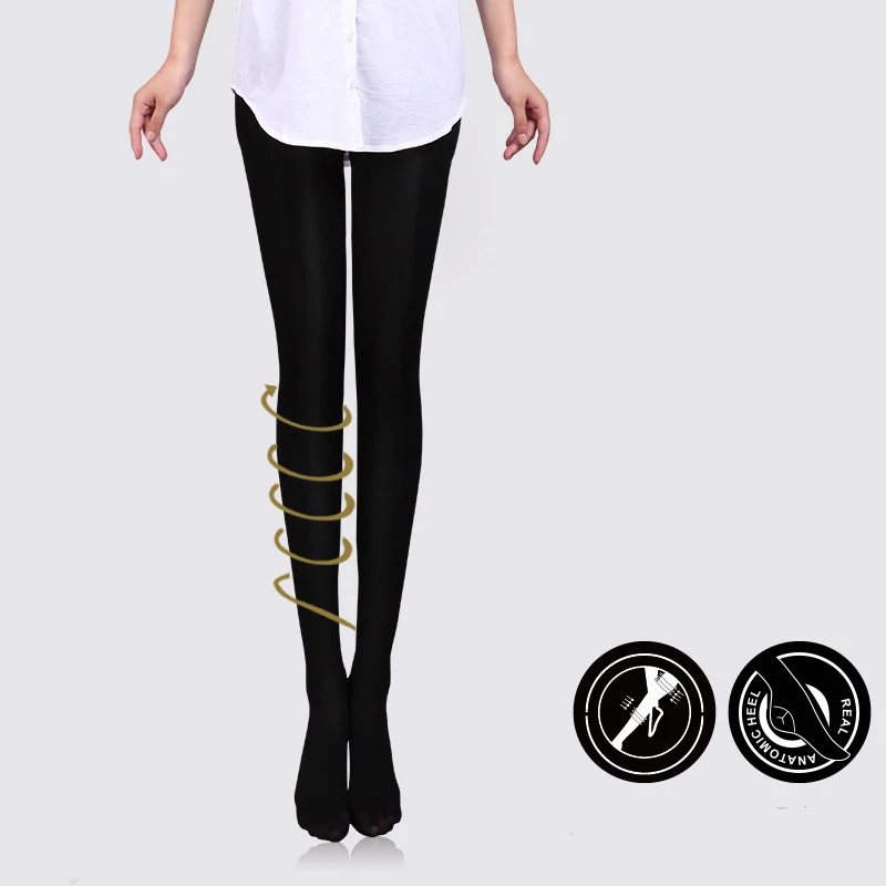 2018 Winter Pantyhose Women Tights 680D Varicose Veins Compression medias de mujer Calorie Burn Leg Shaping Stockings | Женская одежда