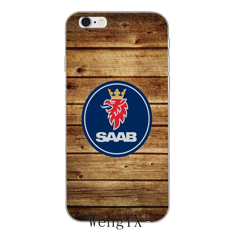 car-saab-logo-A-04 Крутой чехол для телефона с логотипом saab и мраморным принтом, тонкий ультра тонкий мягкий чехол из ТПУ для iPhone 4, 4S, 5, 5S, 5c, SE, 6, 6s, 7, 8 plus, X, XR, XS Max - Цвет: car-saab-logo-A-04