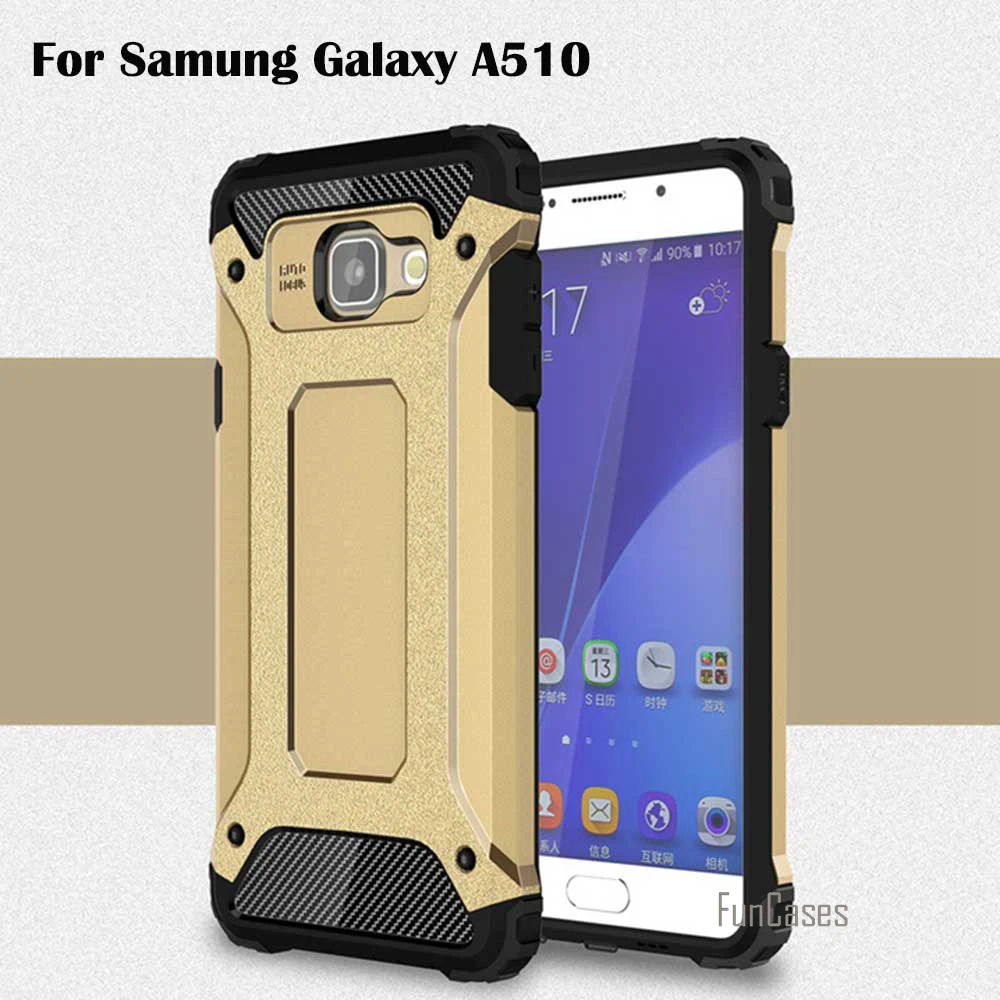 Высокое качество для samsung Galaxy A510 2016 Чехол Броня ТПУ Силиконовая задняя крышка ПК