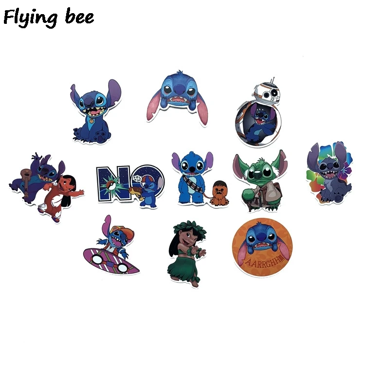 Flyingbee 52 шт. стежка граффити наклейки для детей DIY багаж ноутбук скейтборд Автомобиль Велосипед Водонепроницаемый Стикер X0212