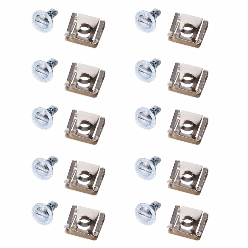 Автомобильные металлические зажимы под крышку двигателя 10x для VW Skoda 8D0805121|clip