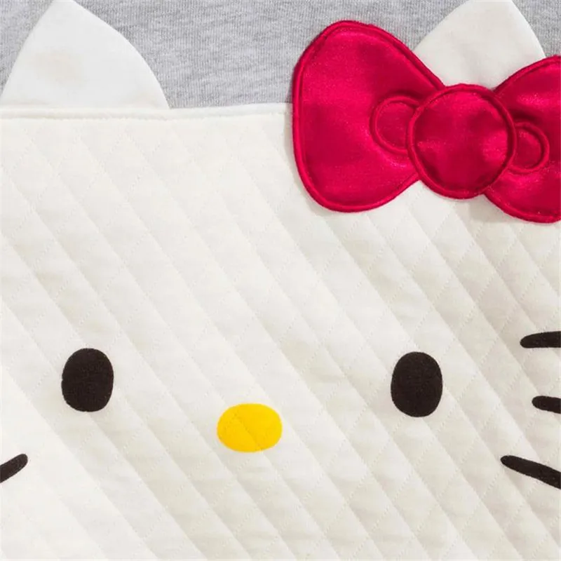 2017 Новорожденных Девочек Платья Hello Kitty Для Милый Стиль Одежды Детская Одежда