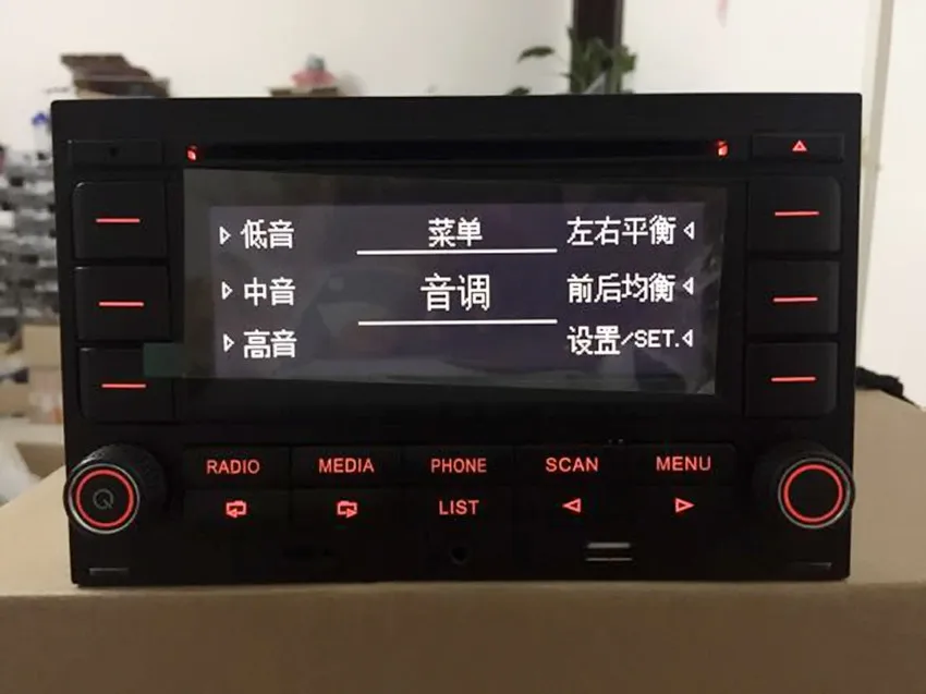 Автомагнитолы RCN210 CD плеер USB MP3 AUX Bluetooth для VW Golf Jetta MK4 Passat B5 поло 9N 31 г 035 185|bluetooth
