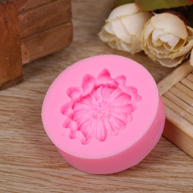 FILBAKE DIY цветков хризантемы Fondant силиконовые формы для приготовления конфет