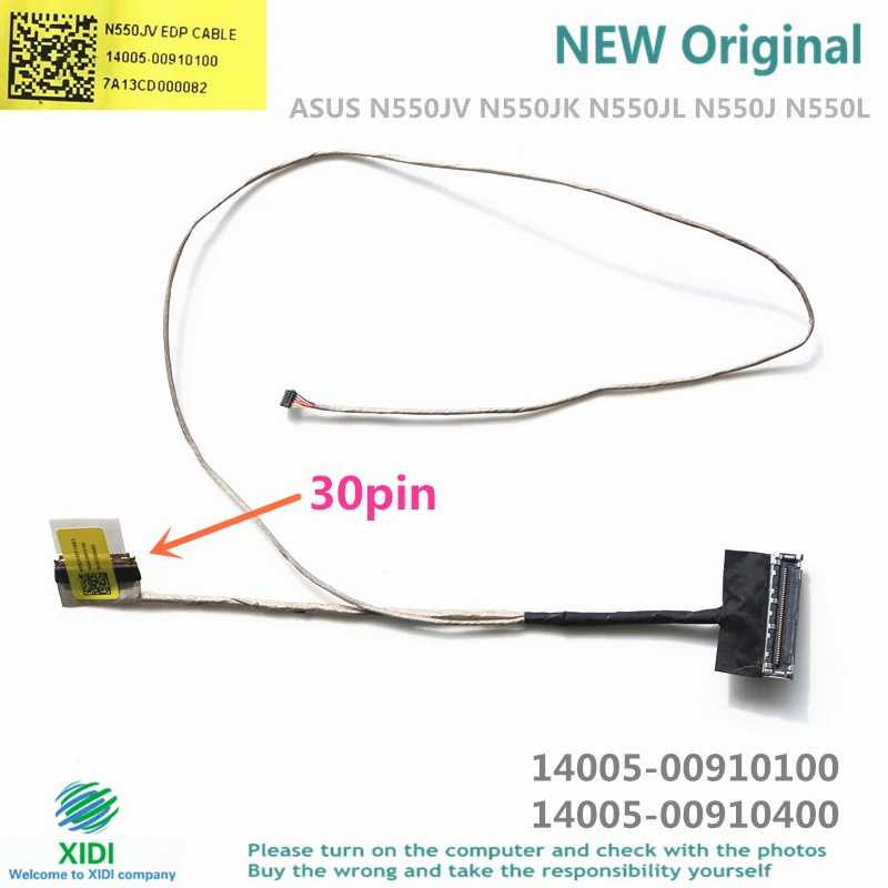 Новый ЖК-кабель для ASUS N550JV N550JK N550JL N550J N550L ЖК-LVDS кабель 14005-00910100 |