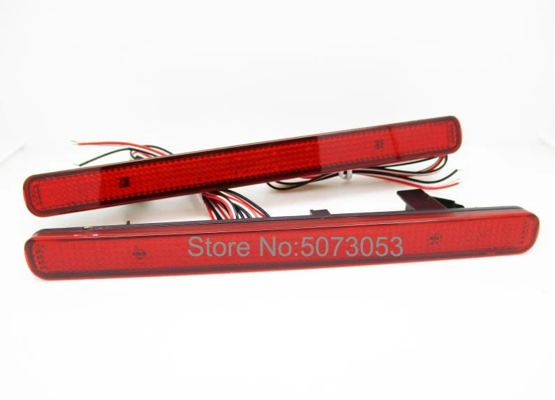 RED SHELL Подходит для Acura TSX Sedan 09-14 Honda Accord MK VII 08-15 Светодиодный отражатель заднего бампера задний стоп Стоп задний противотуманный фонарь - Испускаемый цвет: RED SHELL