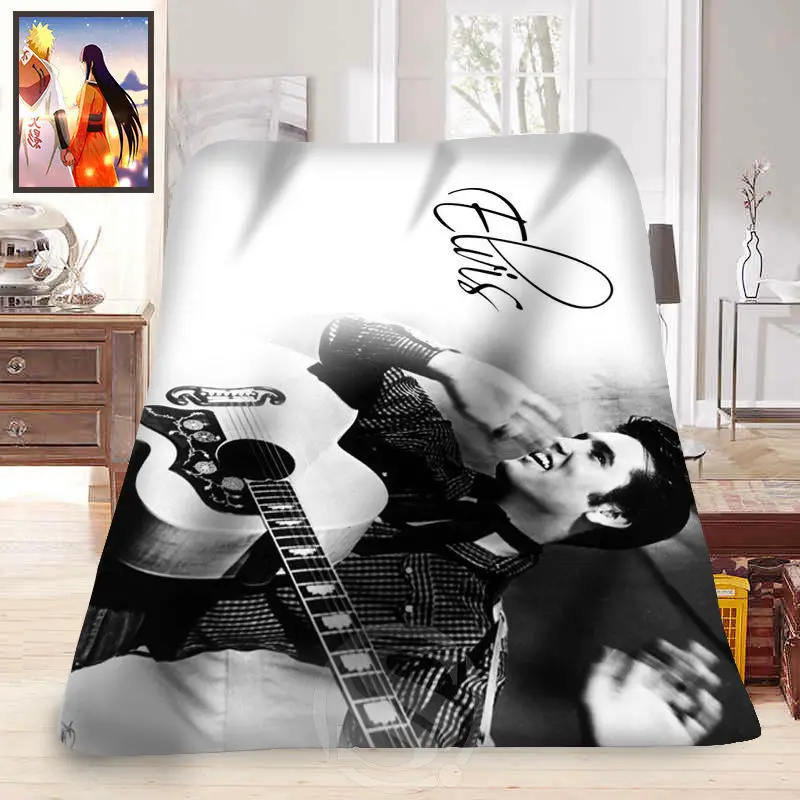 Мягкое одеяло F315 Elvis Presley из повседневной жизни индивидуальное украшение для дома