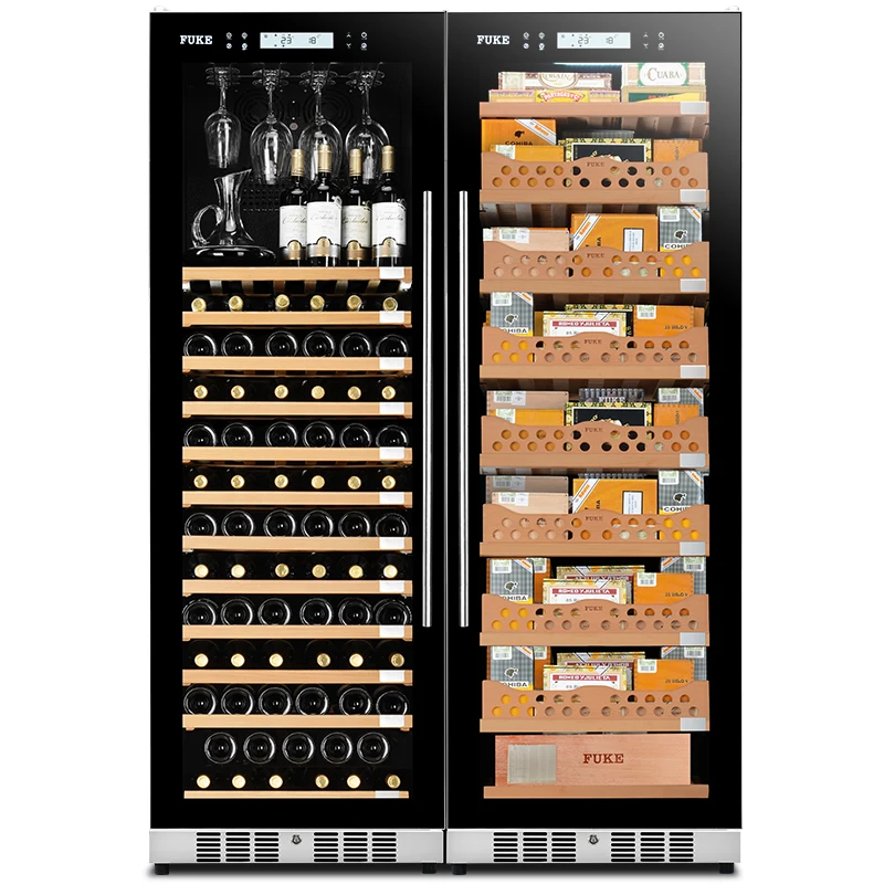 Шкаф для сигар со светодиодным освещением humidor винный шкаф дисплей большой