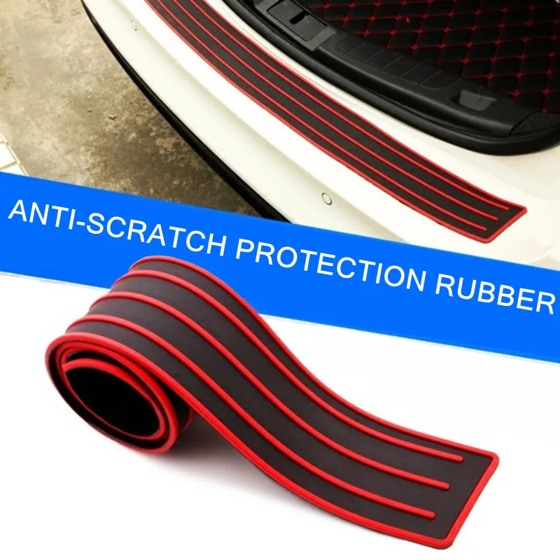 Стайлинга автомобилей задний багажник Anti Scratch резиновая защита для защиты от
