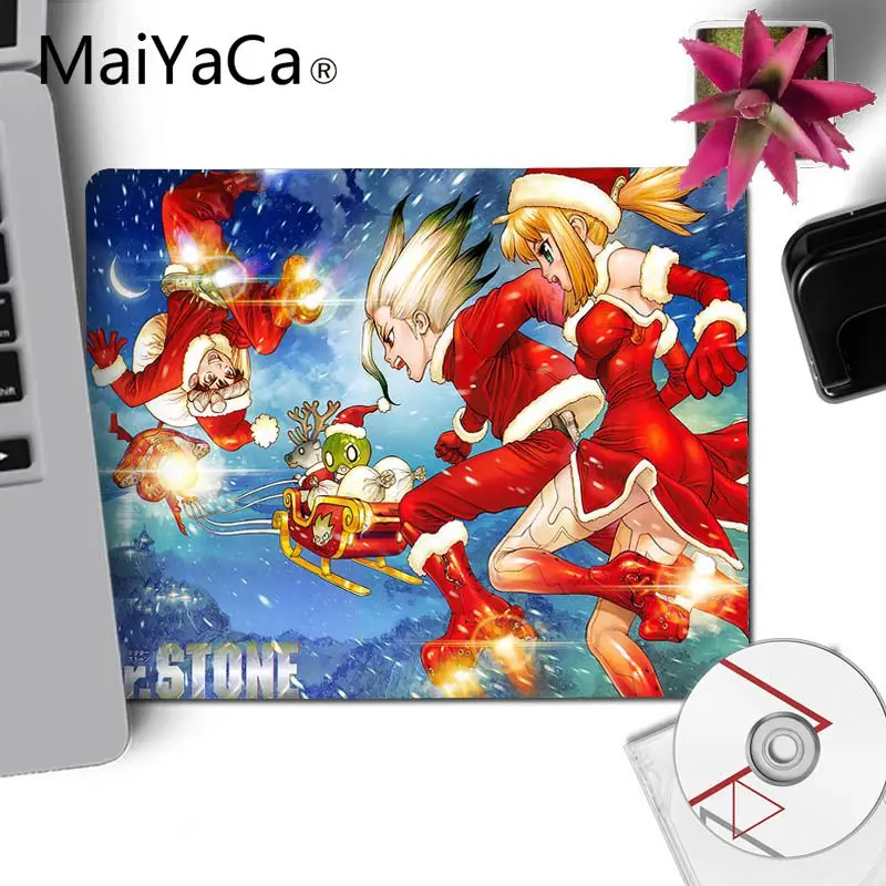Игровой коврик для мыши ноутбука MaiYaCa с рисунком dr stone аниме нескользящий игровой
