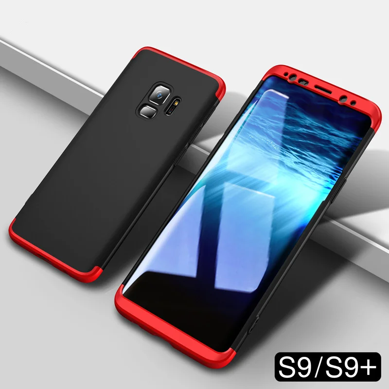 Прочный чехол для телефона samsung Galaxy S9 двойная Броня 360 полная защита жесткий