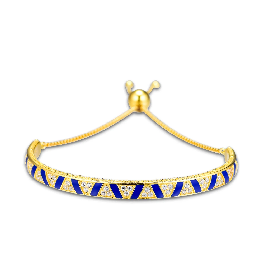 

100% 925 Sterling Silver Bracelets Bangles for Women Exotic Stones & Stripes Shine Bracelet Party Gift Fine Jewelry pulseras