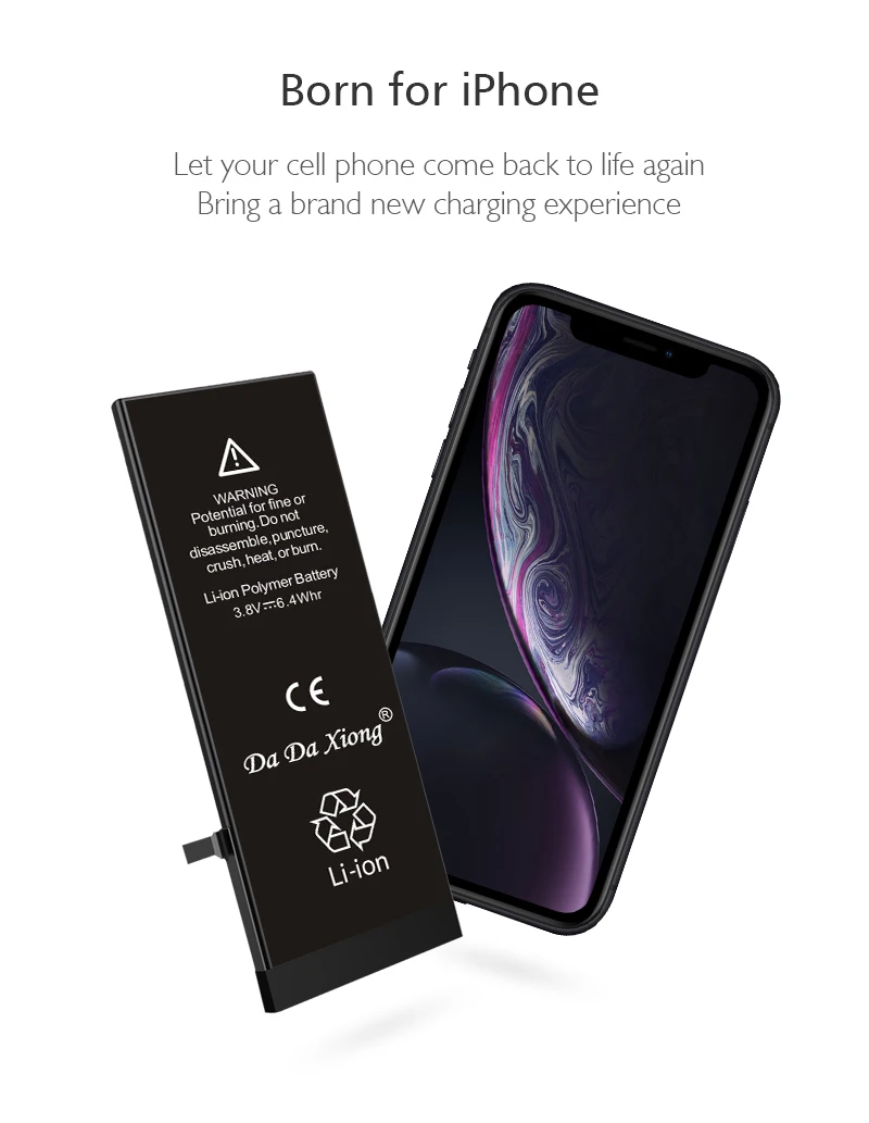 Da Xiong Аккумулятор для телефона для iPhone 5 S 7 Plus, максимальная емкость, сменные батареи, литий-полимерная батарея, Бесплатные инструменты