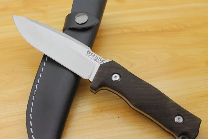 DuoClang один Киль Стальной Охотничий Нож с фиксированным лезвием Ebony деревянная ручка наружные самоходные ножи для защиты