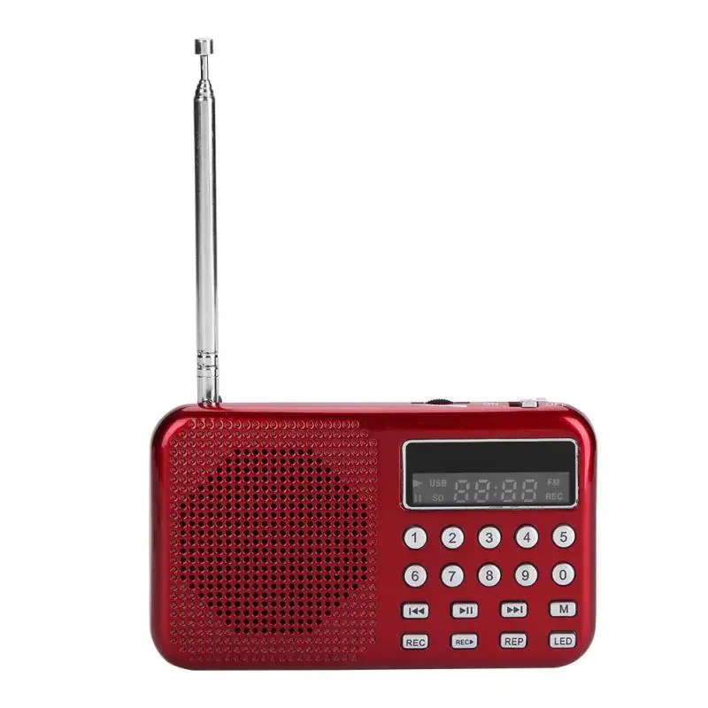 Vbestlife чистый звук стерео FM радио Запись голоса TF/USB Музыка Светодиодный фонарик MP3