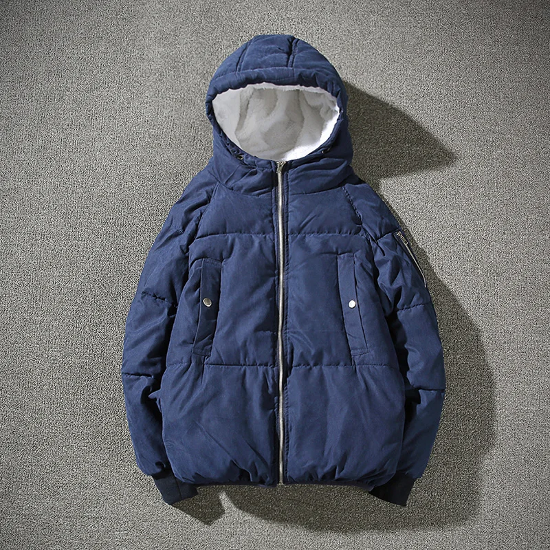 2018 Толстая теплая зимняя мужская парка с меховым воротником и капюшоном Большие