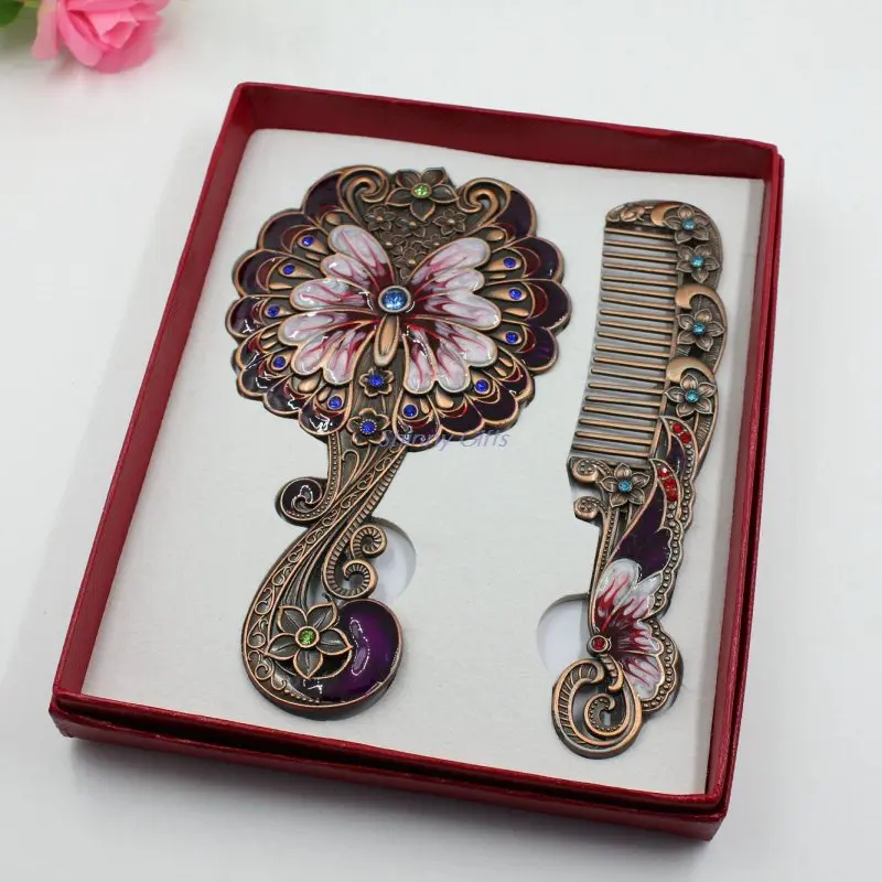 

Новые свадебные подарки, подарки на день рождения, косметическое зеркало и расчетёска в комплекте, бесплатная доставка