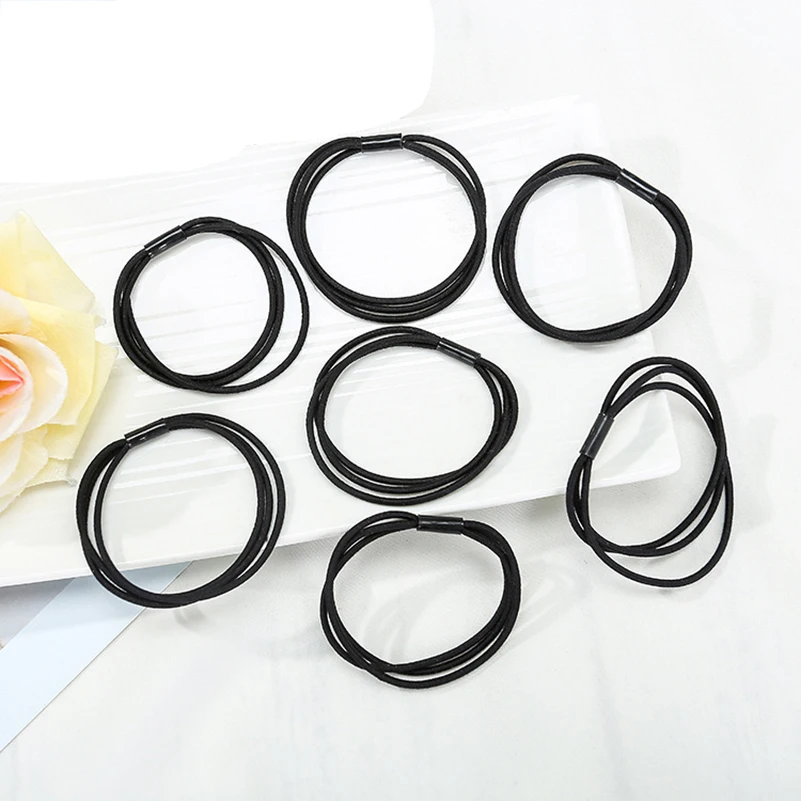 3 штуки/лот ДИЙ-аксессуары для волос для женщин Сплошные три полосы эластичные ободки Декорации для девочек Повязки на волосы