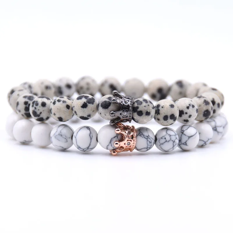 8 мм 2 шт./компл. пара дистанционный Браслет Микро-инкрустированный Циркон Шарм