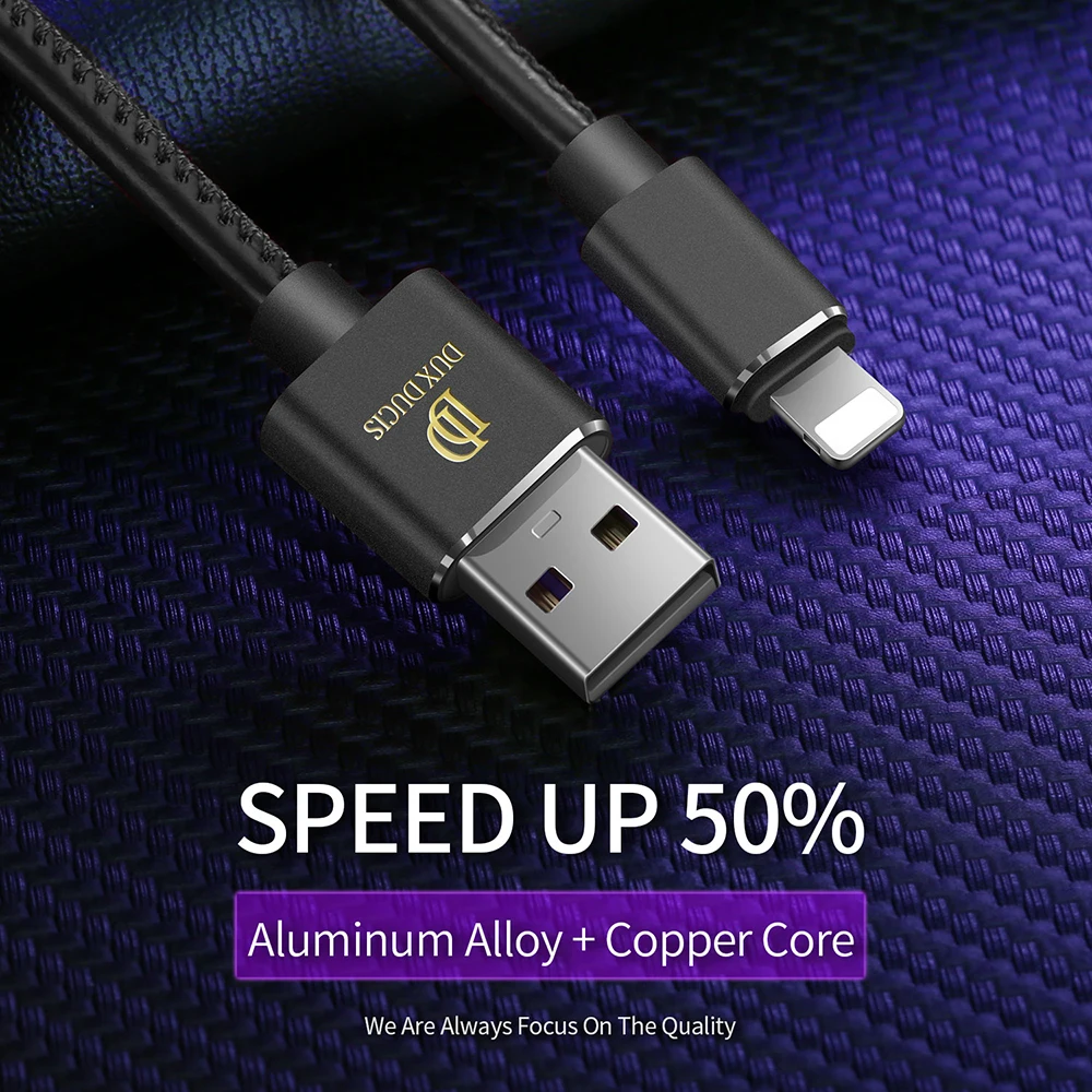 DUX DUCIS USB кабель для iPhone Xs X 8 7 6 6s Plus Синхронизация данных Быстрый зарядный iPad Lighting