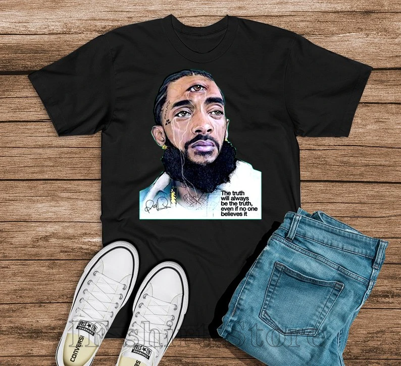 Футболка Nipsey Hussle с надписью содержит сильных врагов это благословение Мужская