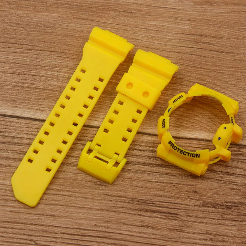 Аксессуары для часов, подходит для Casio GSHOCK, GA-400-1GBA-400, ремешок, чехол, резина, пластик, ремешок, чехол, для мужчин, wo, мужской ремешок для часов
