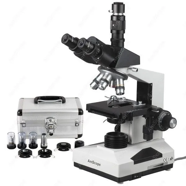 Лабораторный клинический составной Микроскоп Vet AmScope Supply 40X 1600X лабораторный