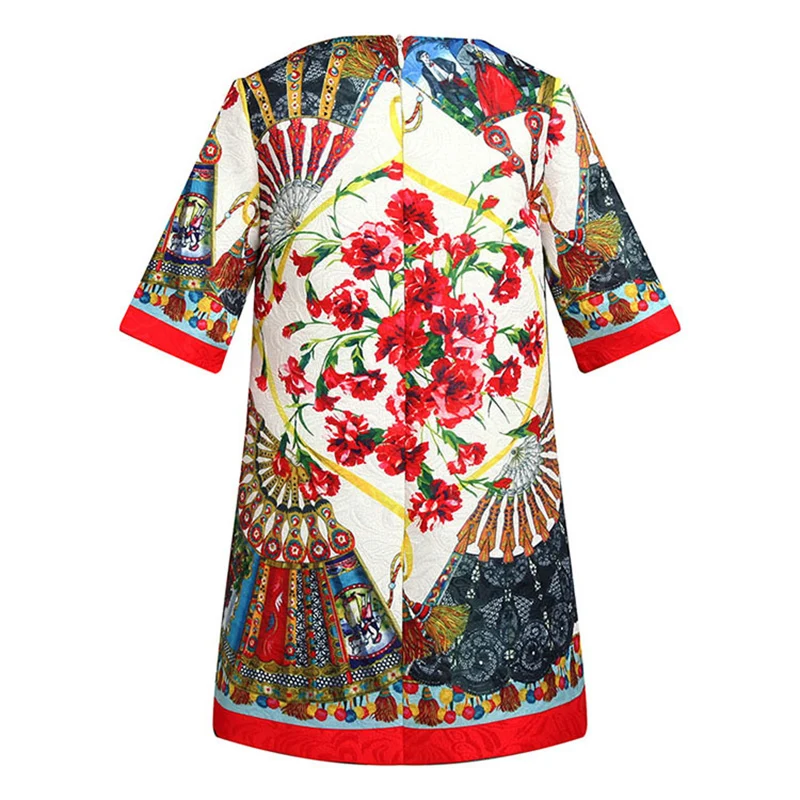 Весеннее качественное платье для девочек детское Брендовое платье vestidos детская праздничная одежда круглый цветочный принт с короткими рукавами от 4 до 14 лет