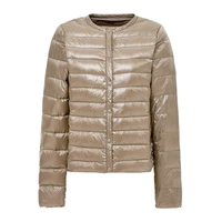 2021 new ultra light women winter coat 90 white duck down jackets o neck portable down coats female jacket warm outerwear
