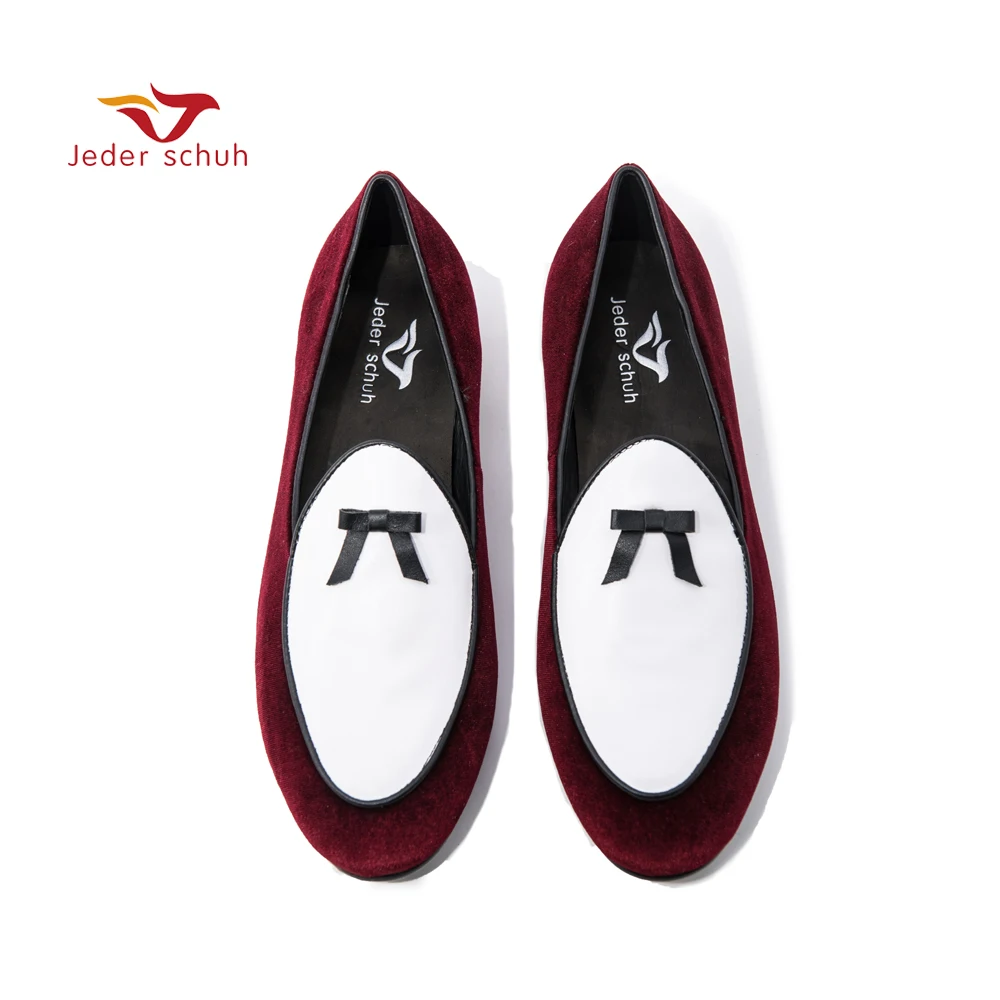 Jeder schuh velvet men handmade loafers Fashion Prom and wedding men's casual shoes flats | Обувь