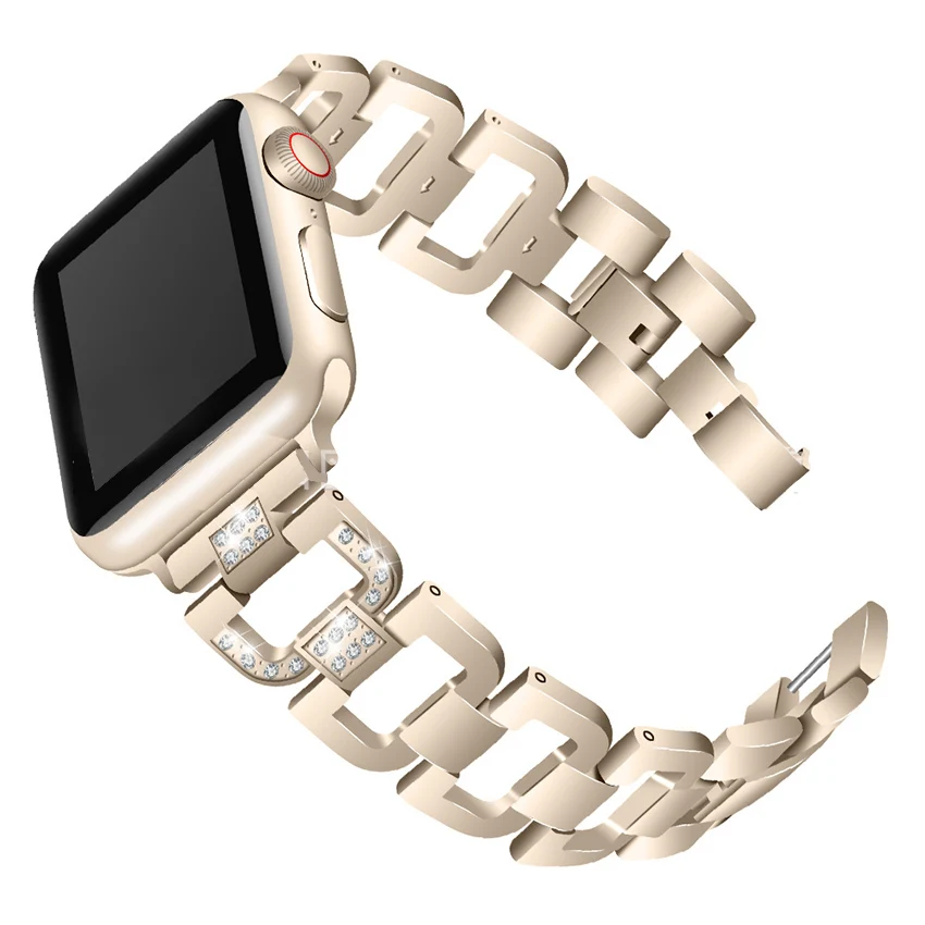 Для Apple Watch серии группа 3/2/1 38 мм 42 из нержавеющей стали для iWatch Группа модные