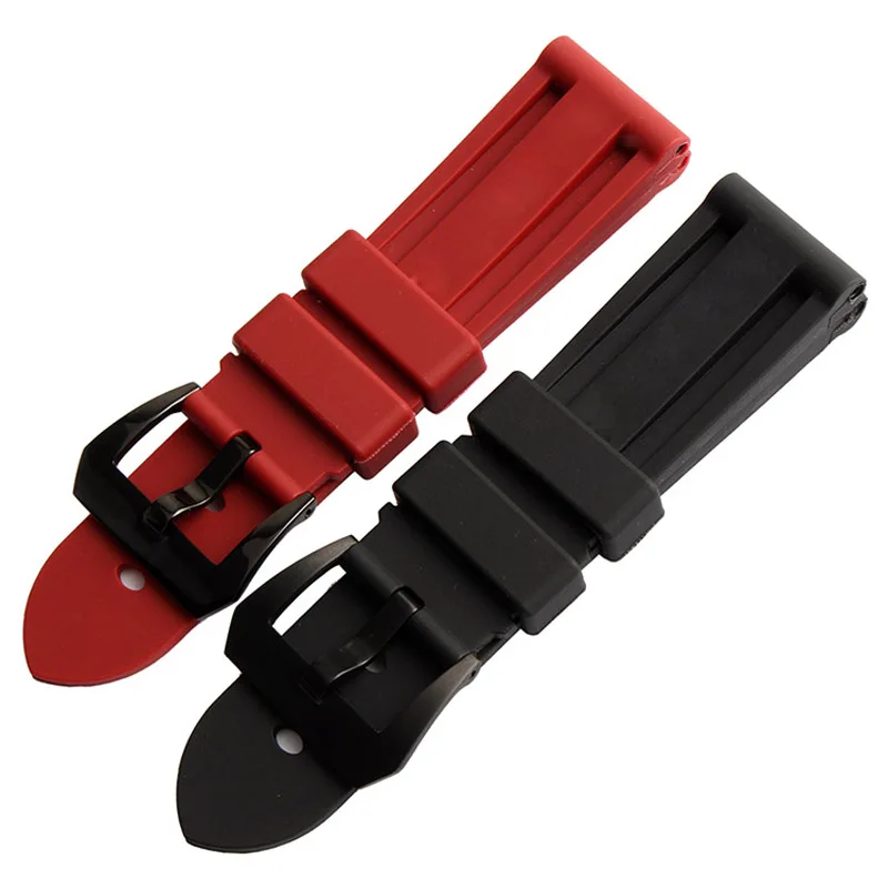 Ремешок силиконовый водонепроницаемый для часов аксессуары Panerai PAM00362 PAM00233 PAM00024 22