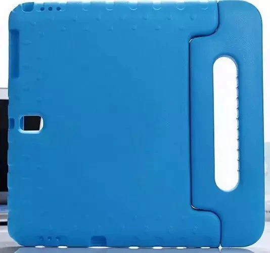 Дети EVA ручка стенд чехол для Samsung Galaxy Tab S 10,5 T800 T805 SM-T800 SM-T805 случаях ручной планшет чехол принципиально+ пленка+ ручка - Цвет: Синий