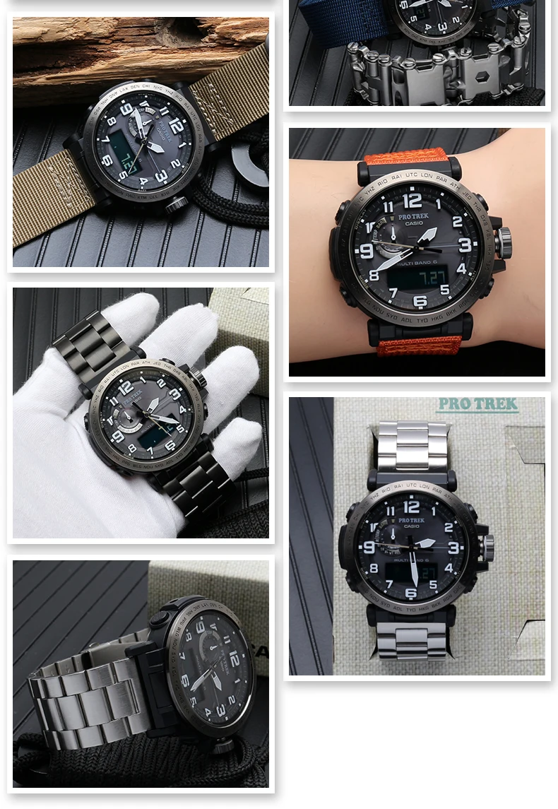 Высококачественный ремешок для часов CASIO PRG-600YBE-5 PRW-6600 мужские часы нейлоновый ремешок резиновый браслет
