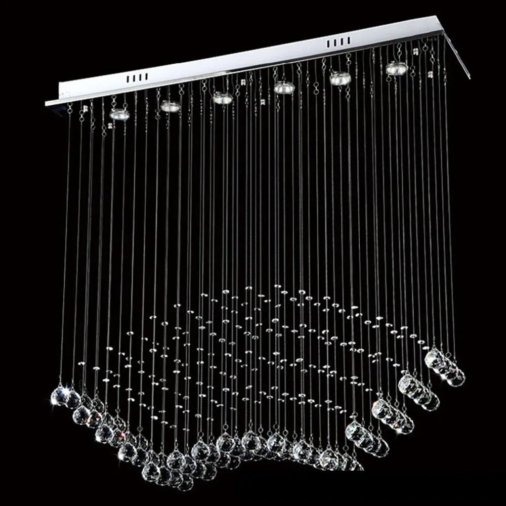 Простые прямоугольные светильники для столовой современные светодиодные