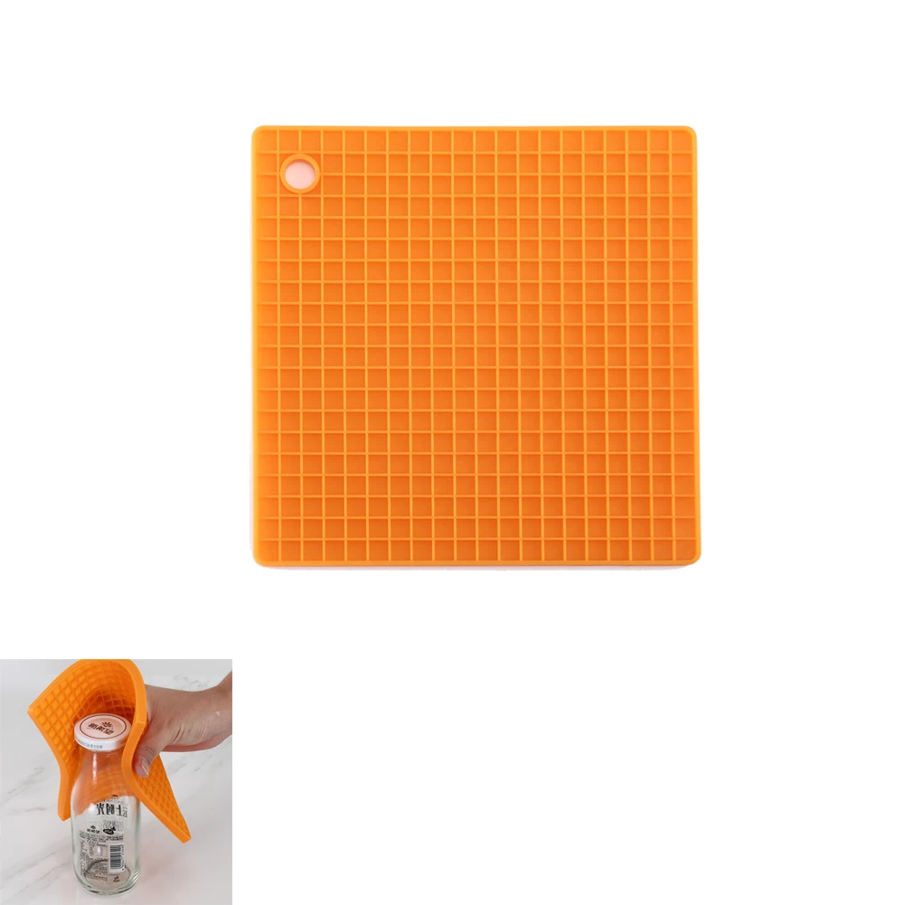 Силиконовый держатель для горшка термостойкие подставки квадратный Trivet коврик