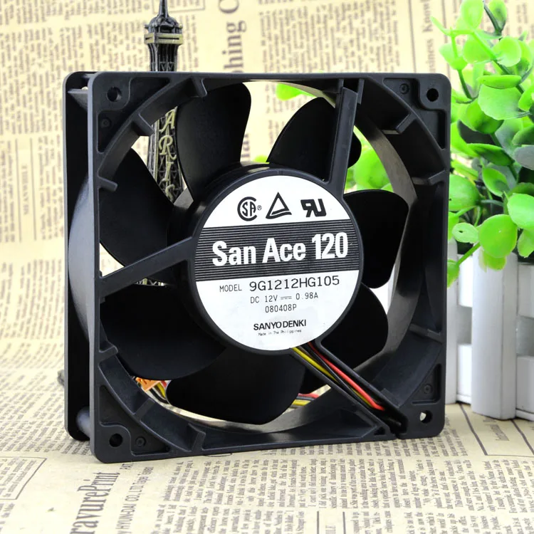 4 проводной вентилятор охлаждения для SANYO San Ace 120 12 см 9G1212HG105 В 0.98A|fan cooling 12v|cooling fan