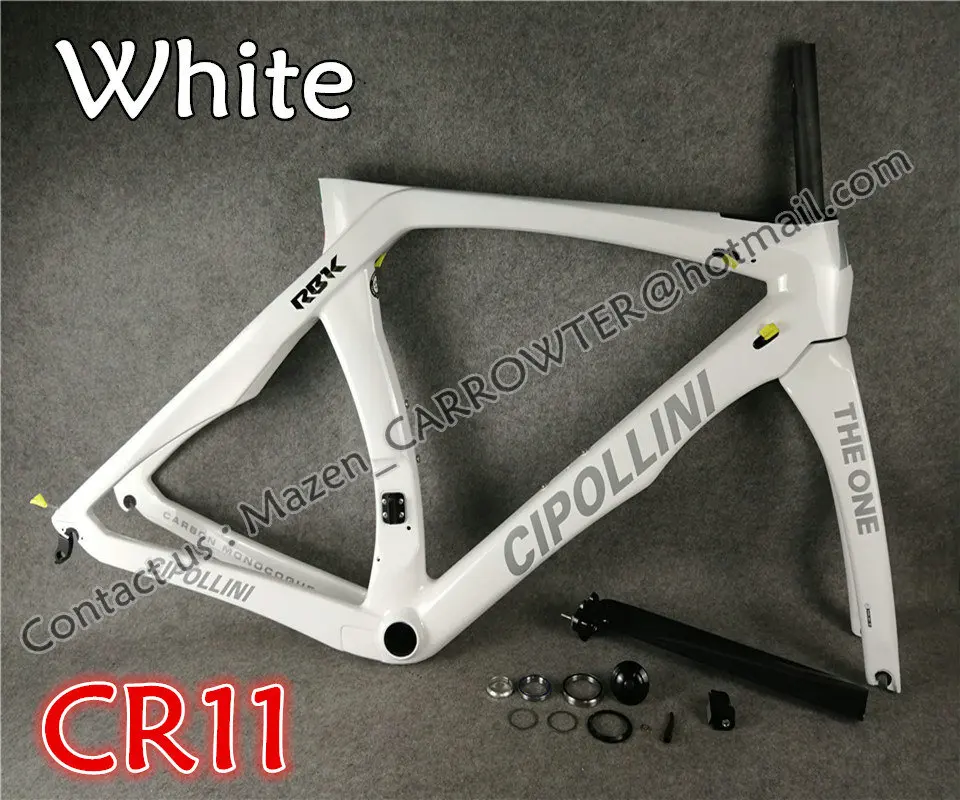 MCipollini RB1K черный блестящий велосипед, полный карбоновый дорожный велосипед Cipollini с 105 R7000 комплектом для вашего выбора - Цвет: CR11