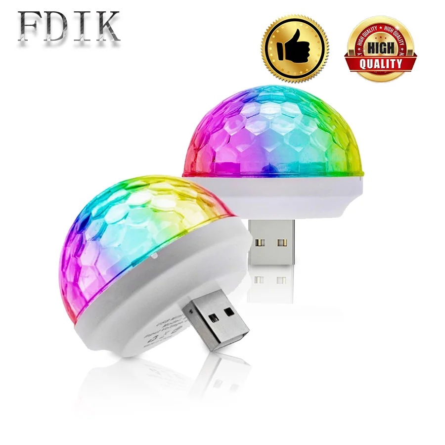 RGB сценическое освещение управление звуком мини цветная светодиодная лампа