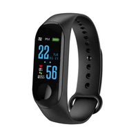 m3 men women kids wristband watch colorful screen blood pressureheart rate monitor smart sport watch pedometer for android ios
