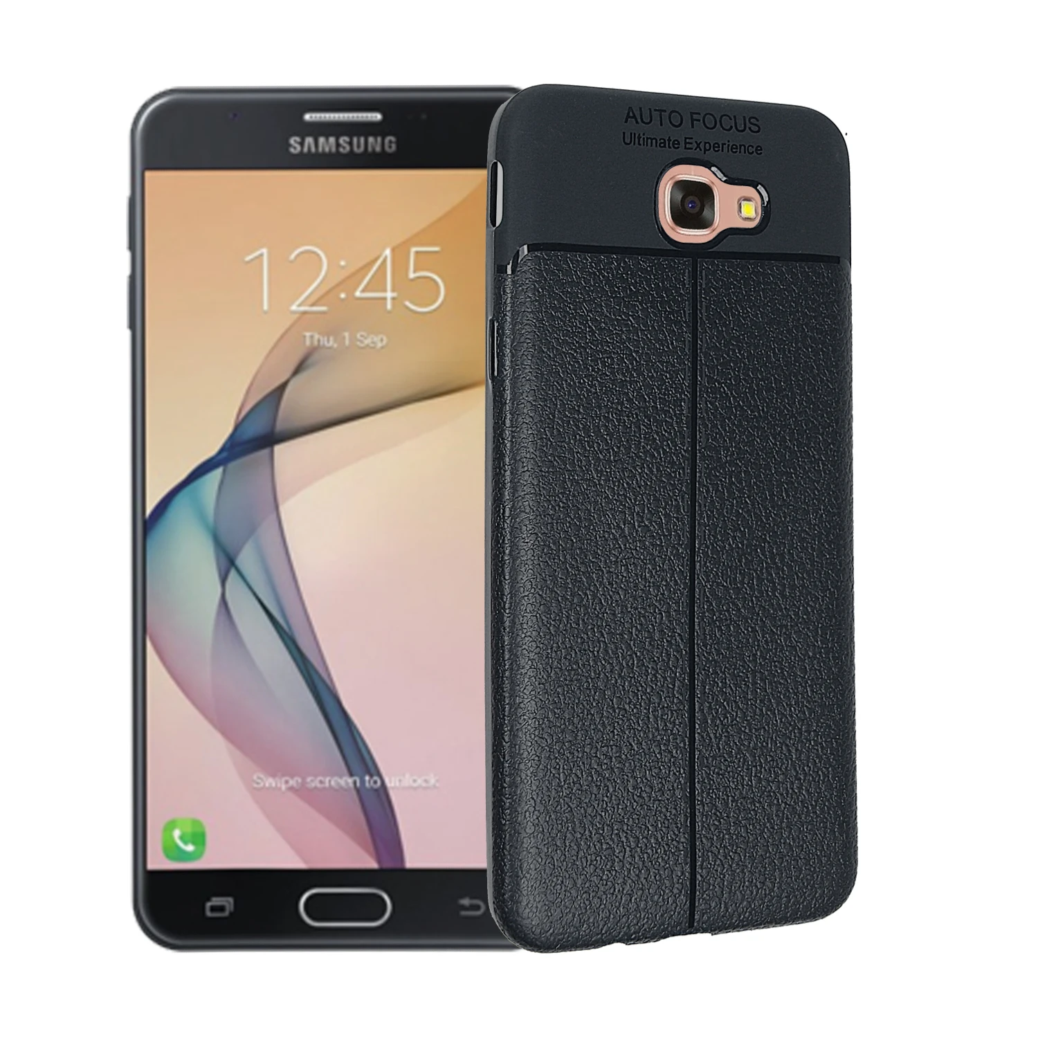 Для Samsung Galaxy J7 Prime 2 2018 чехол тонкий кожаный узор противоударный защитный