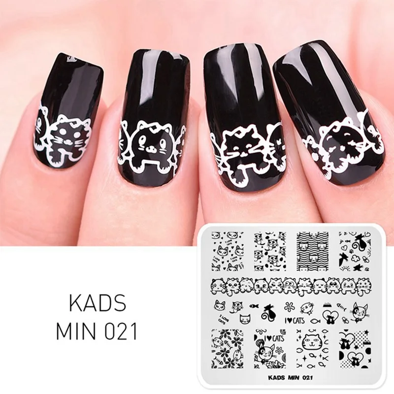 Шаблоны дизайна KADS для маникюра 10 вариантов 1 шт.|manicure plate|designer platesplate design |