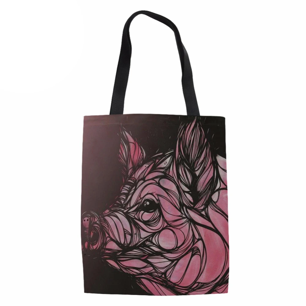 Женская Большая вместительная сумка тоут для покупок женская с ручкой и принтом