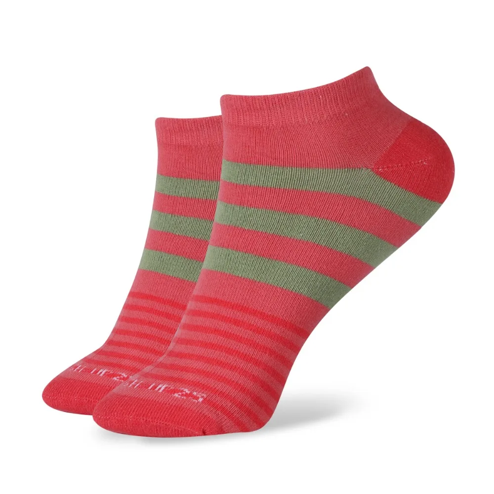 

Match-Up New arrived Summer cotton candy patchwork Rainbow Womens Stealth Ship Boat Socks