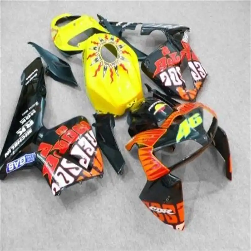 

Комплект обтекателей для литья под давлением для CBR600RR F5 05 06 CBR 600RR 2005 2006 CBR600, желтая фотография, набор + подарки od5