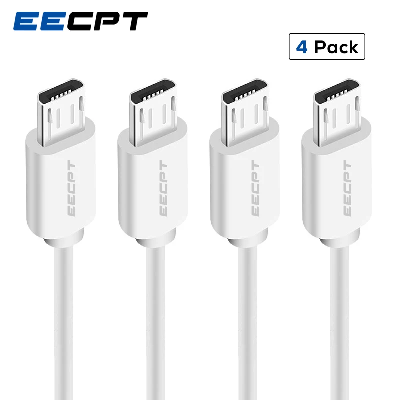 

4 шт./упаковка, кабель Micro USB EECPT для быстрой зарядки Xiaomi Redmi 4 Note 5 Pro Samsung Android